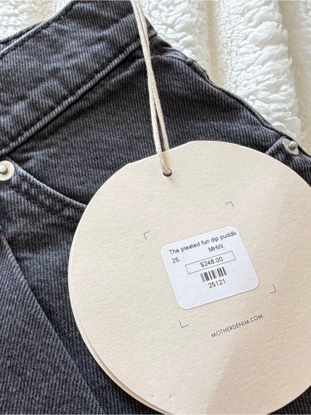 MOTHER Women’s Straight Jeans in Charcoal Black - Picture 3 of 8